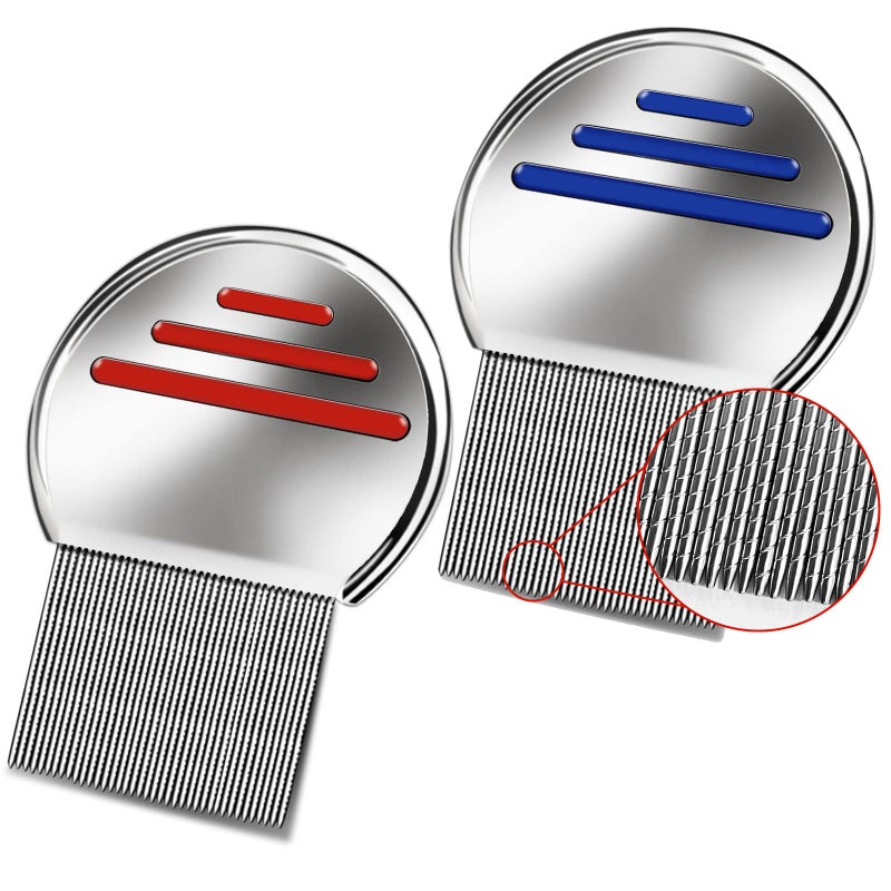Bnikion 2 Pack Professional Stainless Steel Comb - Image 1